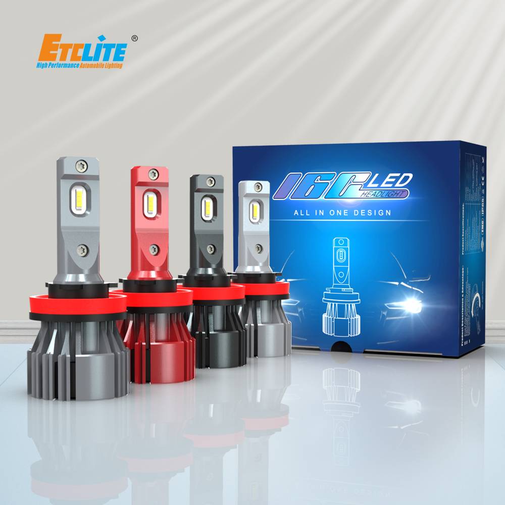 Etclite I6c H16 Motorcycle Accessories 45w 60w 12v H11 Bulb Led Headlight Led Lights For Motorcycles